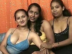 Four indian lesbians having recreation